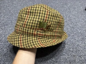 Vintage Barbour Tweed Cap Size 7 1/2 Wool Classic Hat - Picture 1 of 5