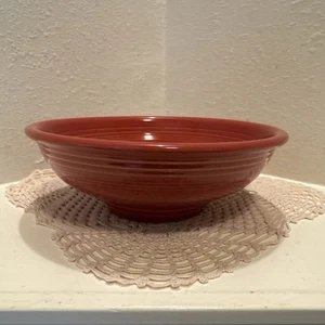 Fiesta Fiestaware Pottery 10" CACHI RITIRATI arancione 62 oz ciotola piedistallo USA - Foto 1 di 16