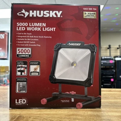 Husky 5000lm LED Portable Work Light HD5000PUO - Image 1 of 4