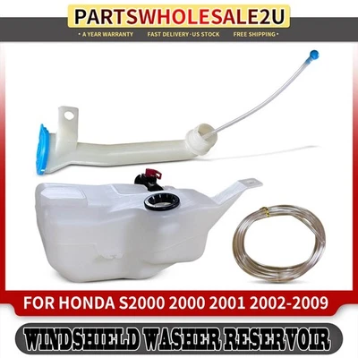 Depósito de lavadora de parabrisas con bomba y tapa y entrada para Honda S2000 2000-2009 Foto 1 de 4