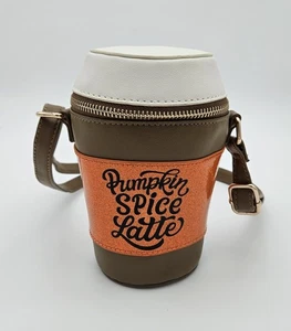 Neu! Mad Engine Pumpkin Spice Latte Cup Design kleine Handtasche Umhängetasche Handtasche - Bild 1 von 8