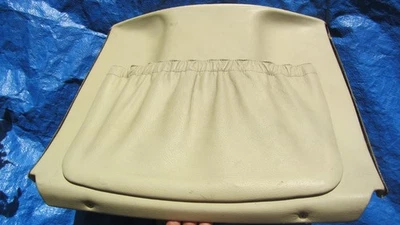 86-92 Mercedes W124 E300 E320 OEM MUSHROOM Leather Front Back Seat Pocket Panel - Image 1 of 4