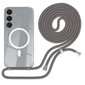 MagSafe Łańcuszek na telefon komórkowy do Samsung Galaxy S25 Plus Etui z paskiem Cover Łańcuszek Szary - Zdjęcie 1 z 7