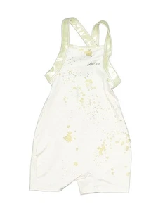 Justice Girls White Overall Shorts 5 - Picture 1 of 2
