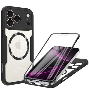 For iPhone 17 Pro Max/17 Pro/17 Shockproof Clear TPU Case Mag Safe Screen Cover - Bild 1 von 15