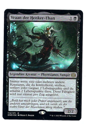 MTG - Phyrexia Alles wird eins -Vraan der Henker-Than neu FOIL KLITZERKARTE ! - Bild 1 von 2