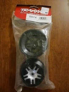 Traxxas Wheels SCT Split Spoke Satin Chrome 2.2" outer 3.0" inner # 5974 - Picture 1 of 3