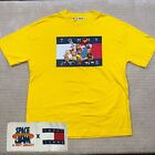 Tommy Jeans X Space Jam homme Looney Tunes brodée jaune 100 % coton chemise L