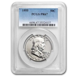 1955 Franklin Half Dollar PR-67 PCGS - Picture 1 of 3