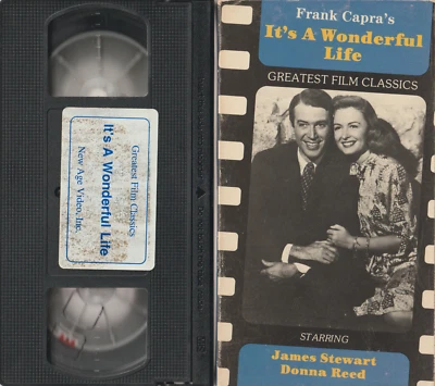 It's a Wonderful Life (VHS) 1946/1987, Black & White, James Stewart, Donna Reed, - Image 1 of 4