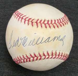 TED WILLIAMS Signed Official Baseball-HALL OF FAME-BOSTON RED SOX-JSA-UPPER DECK - Picture 1 of 14