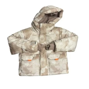 All in Motion Boys Size XS 4/5 Tan Camo Print Puffer Jacket - Picture 1 of 7