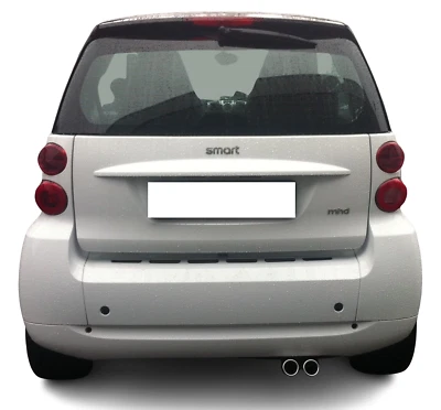 Tapa Doble Tubo Escape Para SMART Fortwo Desde 2010-2013 Tipo 451 Facelift - Imagen 1 de 4