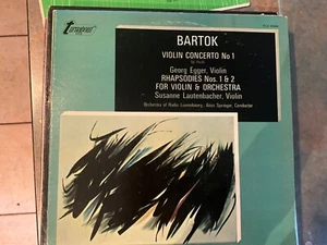 BARTOK VIOLIN CONCERTO No 1 Georg egger violin TV -S 34484 - Picture 1 of 4