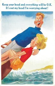 Comic Keep your head and everything will be O.K. Alte Postkarte B59 - Bild 1 von 2