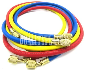 3pcs 5ft 600PSI AC Charging Hose Set HVAC Air Condition R134A - R404 - Picture 1 of 1