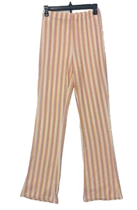 NWT Cotton-On Womens Size XS Textured Flare Pant Nora Stripe Melon - Picture 1 of 9