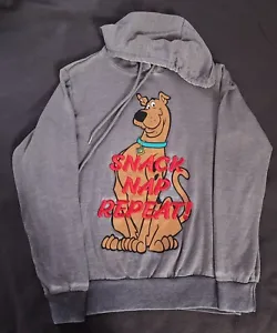 Scooby Doo Hoodie Womens Grey Snack Nap Repeat Size XS Pre Owned *359 - Picture 1 of 2