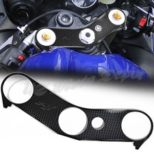 Handle Yoke Cover Triple-Tree Sticker Pad Perforated Black 04-08 YZFR1 R1 Logo
