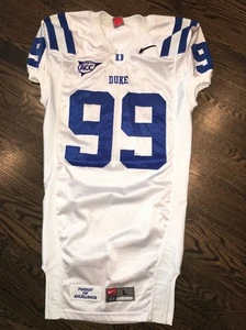 Game Worn Duke Blue Devils Football Jersey Used Nike #99 Size L - Picture 1 of 2