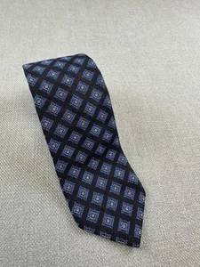Brooks Brothers Makers and Merchants Krawatte Krawatte blau geometrisch Seide USA - Bild 1 von 2