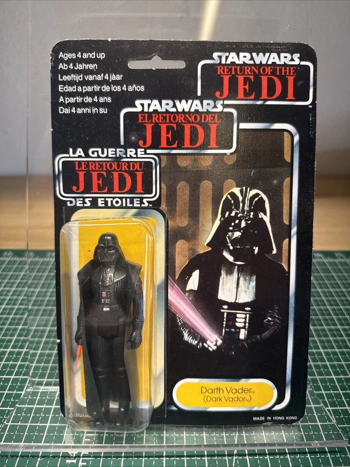 Tarjeta Palitoy 1984 sin usar, en caja, Tri-Logo ROTJ Darts Vader sellada cardada RARA 70B Foto 1 de 4