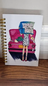 GRAPHIQUE DE FRANCE MELSY'S 160 PAGES SPIRAL JOURNAL NOTPAD CAR WOMAN MAP NEW - Picture 1 of 2