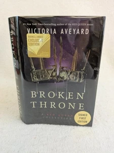 SIGNED Victoria Aveyard BROKEN THRONE 2019 Harper Teen First Edition/Printing - Picture 1 of 7