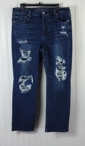 Women's American Eagle Sz 18 Short Hi Rise Slim Distressed Stretch X - Picture 1 of 8