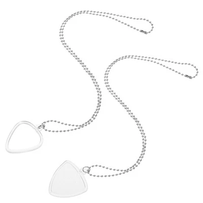  Collana porta plettro per chitarra da 2 pezzi: gestione trasparente del plettro - Immagine 1 di 4