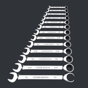 Llave de trinquete estándar pulgadas SAE llave kit de 72 dientes herramientas manuales de reparación de automóviles - Imagen 1 de 34