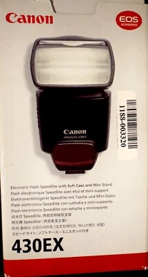 Brand New Canon Speedlite 430EX Flash Unit (CZ6-9496) - Image 1 of 3