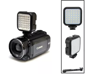 Juego de luz LED recargable compacta con alimentación para Canon XA15 XA11 Vixia HF G21 - Imagen 1 de 10