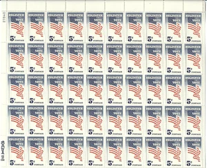 Scott # 1249...5 Cent....Registrieren/Abstimmen....50er Bogen - Bild 1 von 1