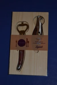 French Home Laguiole Pakkawood Handles 2 Piece Bar Set New - Picture 1 of 4