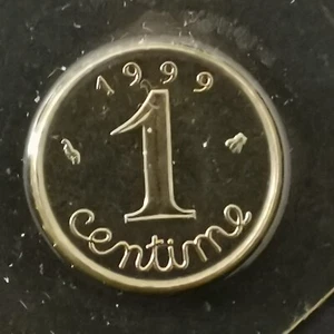 1 CENTIME EPI 1999 BU SCELLEE ISSUE DU COFFRET / UNC FRANCE - Picture 1 of 2