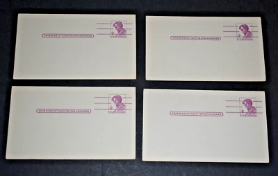 4 - 1962 US Postcards Scott #UX48 4 Cent Lincoln - Unused - Image 1 of 2