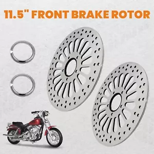 2 Pcs 11.5'' Front Brake Rotors Disk for Harley-Davidson for Touring 2000-2007 - Picture 1 of 14