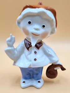 Bonita figura de porcelana hombre de arena hombre de arena manufactura de porcelana Kämmer Volkstedt - Imagen 1 de 8