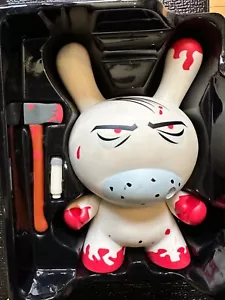 Frank Kozik Kidrobot 2008 8" Redrum Dunny LE 1833 AUTOGRAFATO - Foto 1 di 15