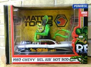 Scarce Matco Tools 1:24 Rat Fink 1957 Chevy Bel Air Hot Rod #PDNV614 - Picture 1 of 10