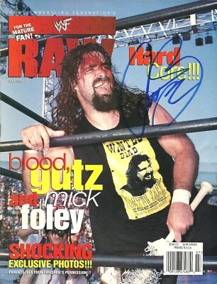EB2483  CACTUS JACK  signed Vintage Wrestling Magazine w/COA - Image 1 of 4