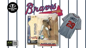 McFARLANE SPORTSPICKS MLB 8 - ATLANTA BRAVES - JOHN SMOLTZ - VARIANT FIGUR - Picture 1 of 2