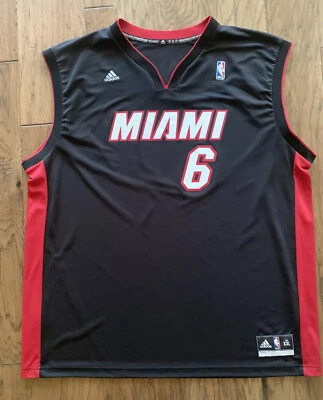 Rare NBA Miami Heat LeBron James Jersey Adidas Swingman Size XXL - Image 1 of 4