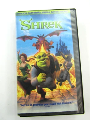 VTG Shrek Spanish Language Version VHS Clamshell Dreamworks Animated Childrens - Image 1 of 4