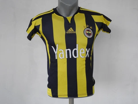 Fenerbahce 2015 - 2016 Home Jersey Adidas Yellow Blue Shirt Size 164 Boys L Cover