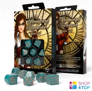 Steampunk Clockwork Nautical Device Modern Dice Set Games Q-Workshop RSTC05 - Picture 1 of 9