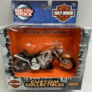 2001 HARLEY DAVIDSON Softail Deuce MOTORCYCLE Metal MAXX Spin Master 1/17 - Picture 1 of 14