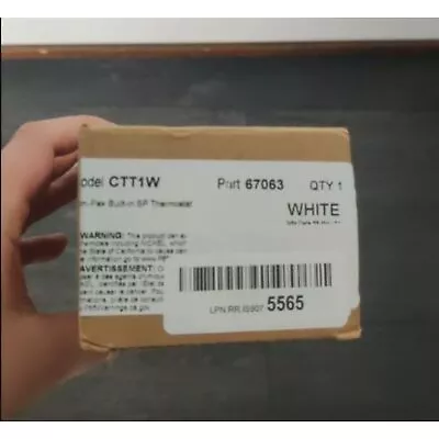 Cadet Heater Thermostat Kit 22A Single-Pole Adjustable Dial White 67063 - Image 1 of 3