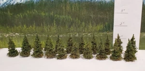 MOOSE CREEK TREES - Fir Pine Trees (1.5" x 20 Trees) Model Trees - HO N Z Scale - Picture 1 of 5